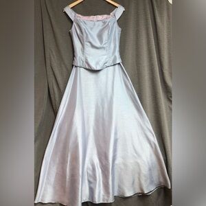 Jessica McClintock bridal 6 millennium 2000 periwinkle blue pit to pit 15